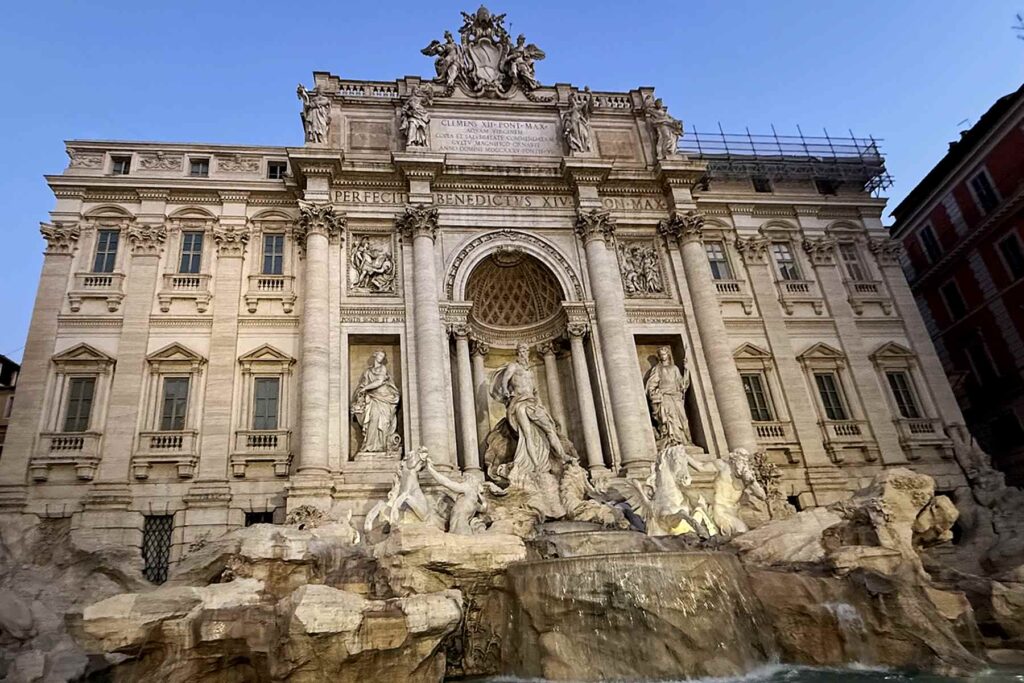 The Trevi Fountain—a reminder that ancient Roman engineering and artistic traditions still shape the city today. Photo by Kelly Stinson, October 2025.